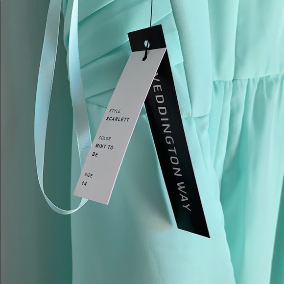 Mint Formal gown/bridesmaid dress - Picture 3 of 5